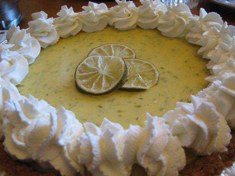 Key lime pie- topping