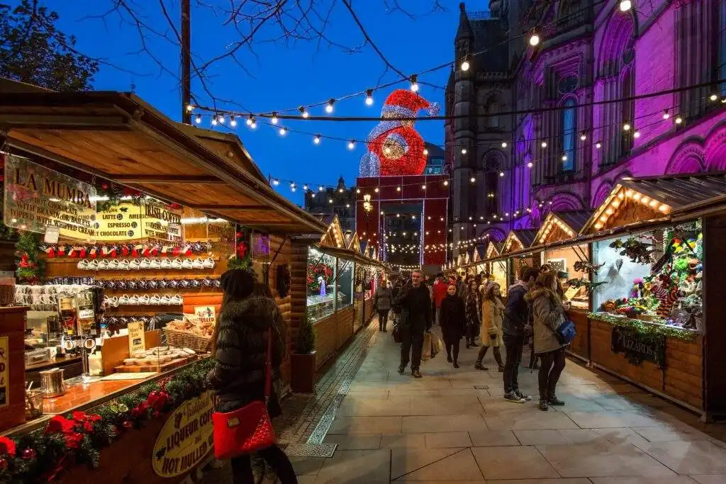 Christmas Market in Manchester, England
