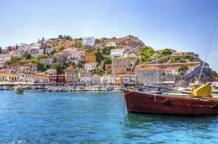 Beautiful Greek island, Hydra hydra Greece