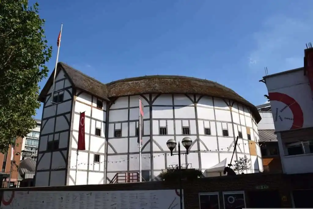 The Globe theater, autumn in London