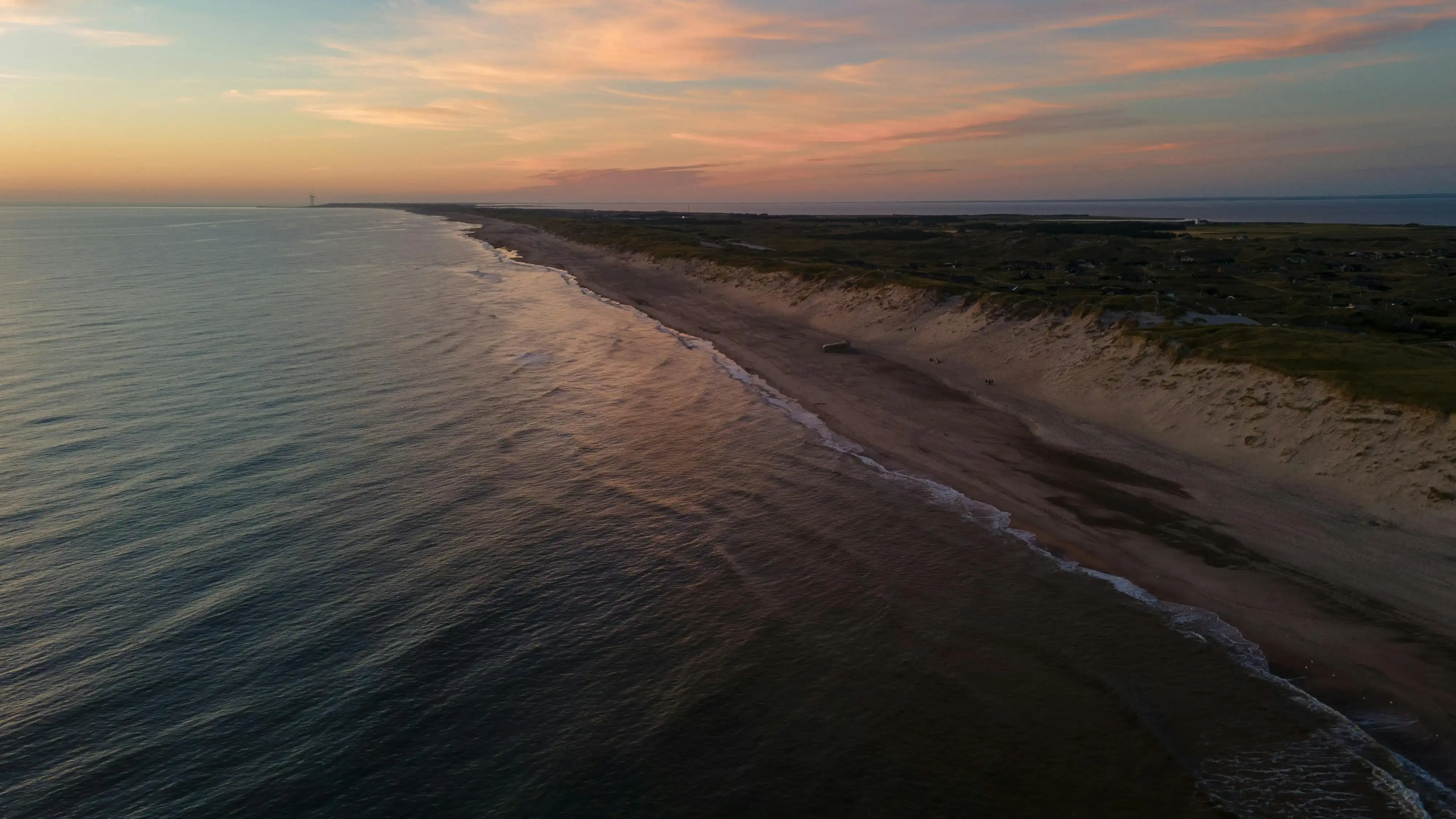 Free Drone Shot of a Coastline Stock Photo